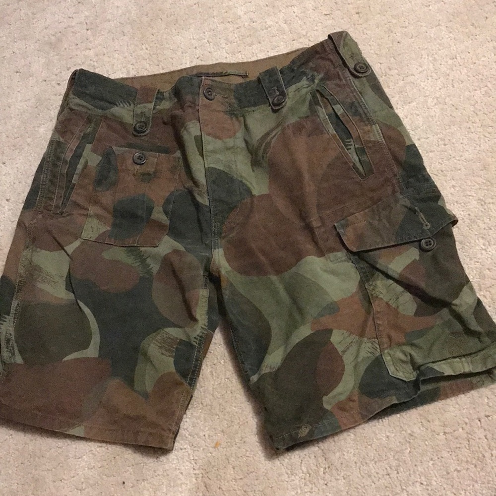 Camo polo shorts